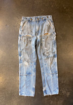 Vintage Distressed Denim Double Knee Carhartts Sz. 36"