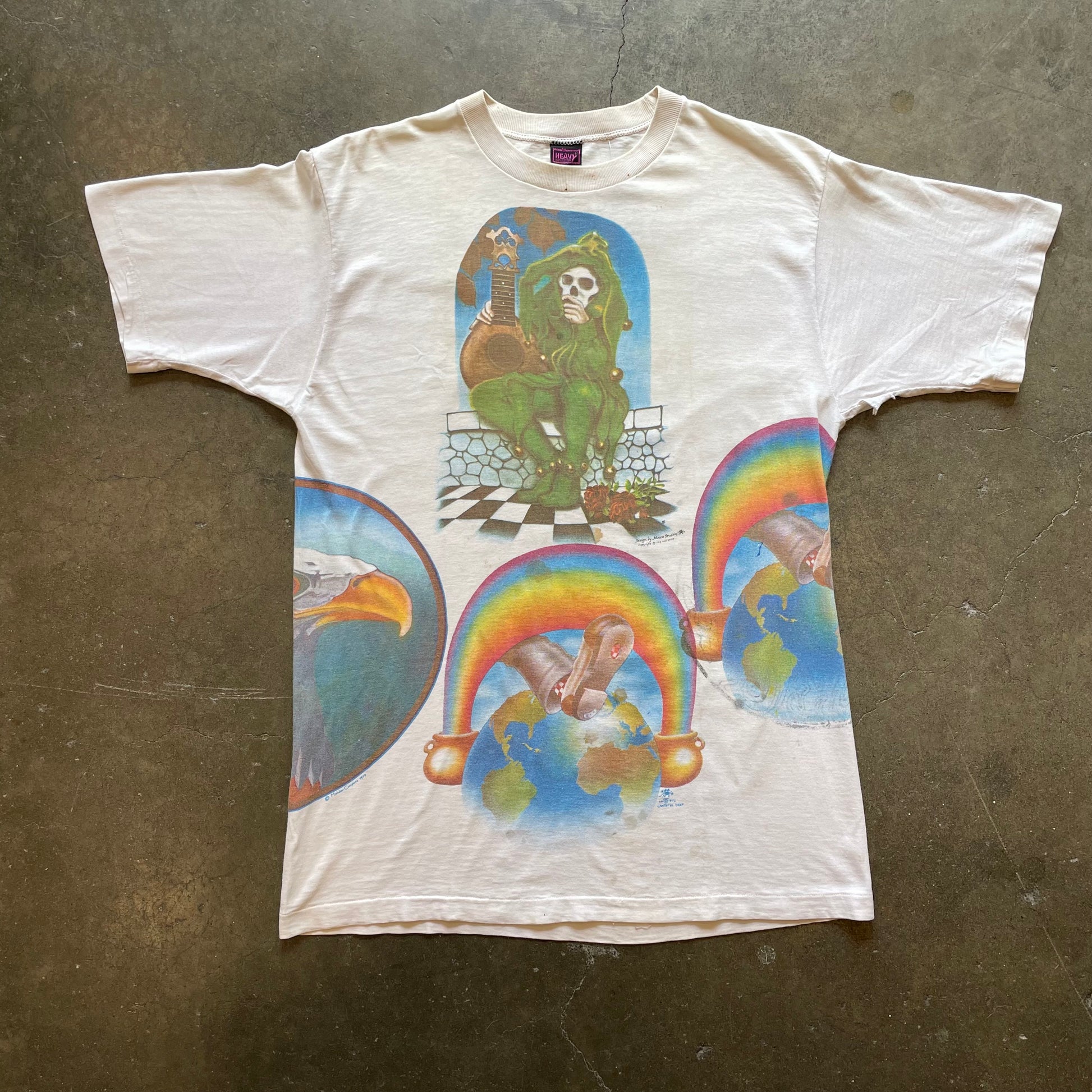 RARE | 1970s TEST PRINT - GRATEFUL DEAD Band T-Shirt Sz. L