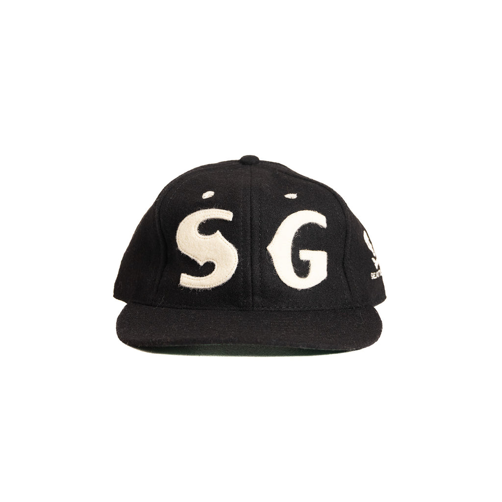 Soft Goods x Ebbets Field Black Wool Ballcap