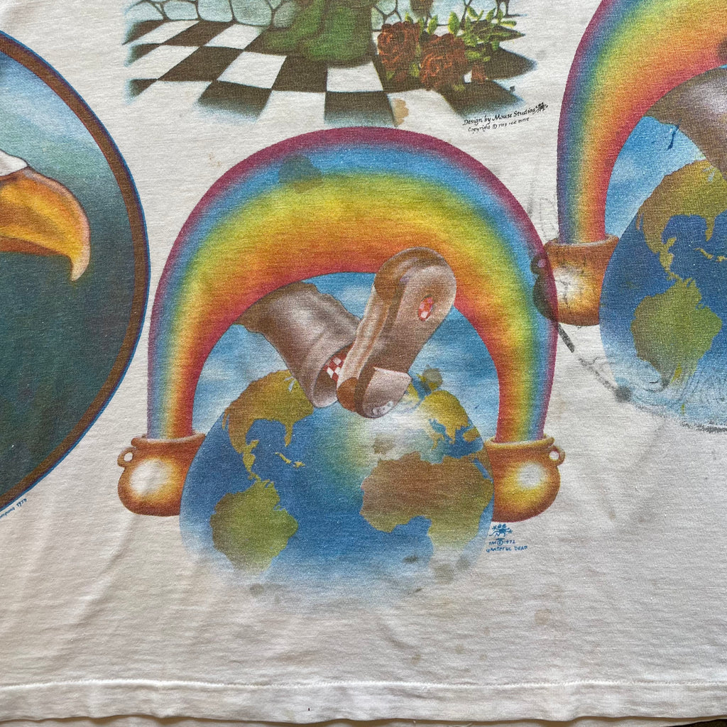 RARE | 1970s TEST PRINT - GRATEFUL DEAD Band T-Shirt Sz. L