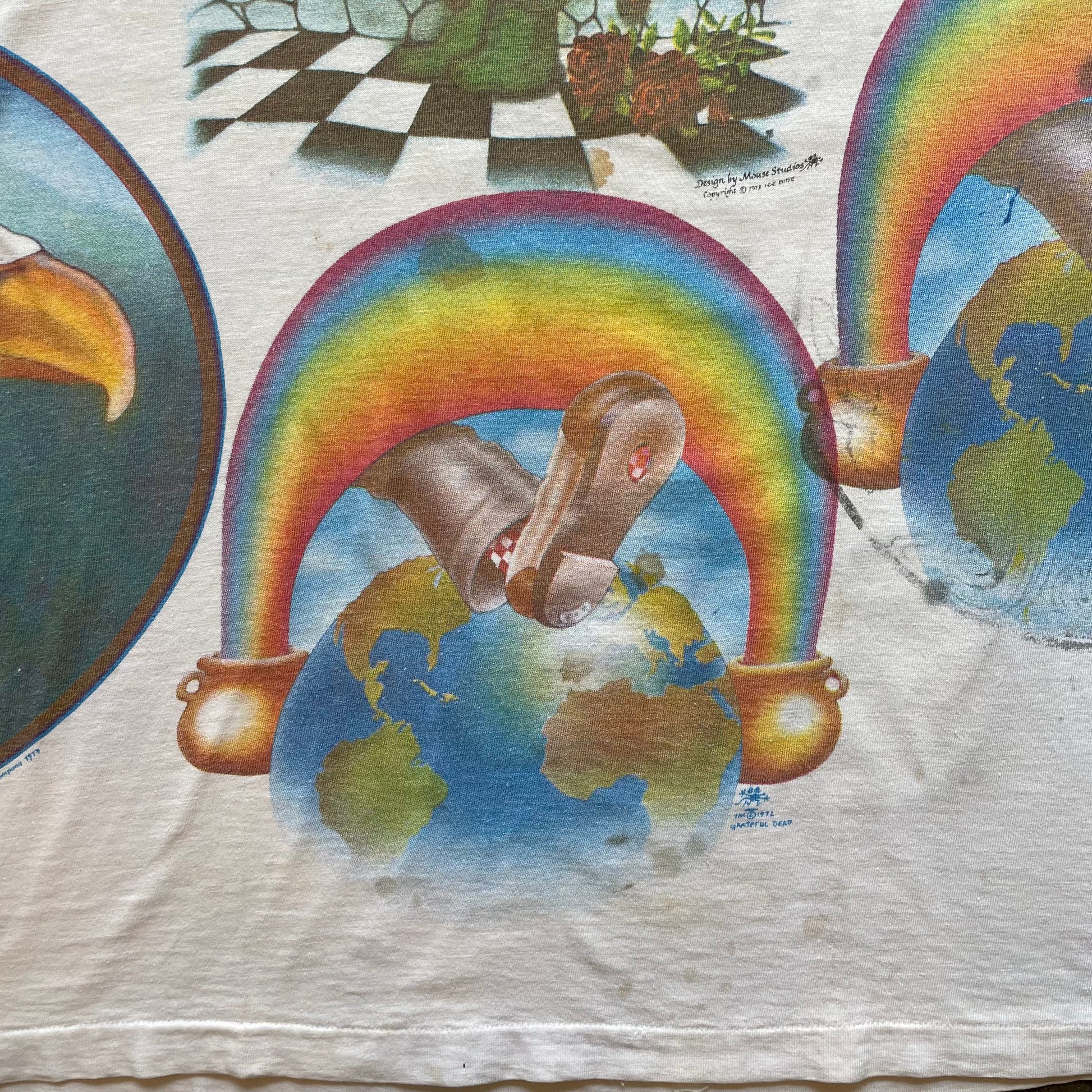 RARE | 1970s TEST PRINT - GRATEFUL DEAD Band T-Shirt Sz. L