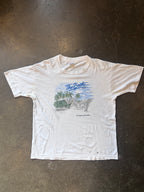 Vintage 1990s 'The Baths, Virgin Gorda' Travel/Tourism T-Shirt Sz. XL
