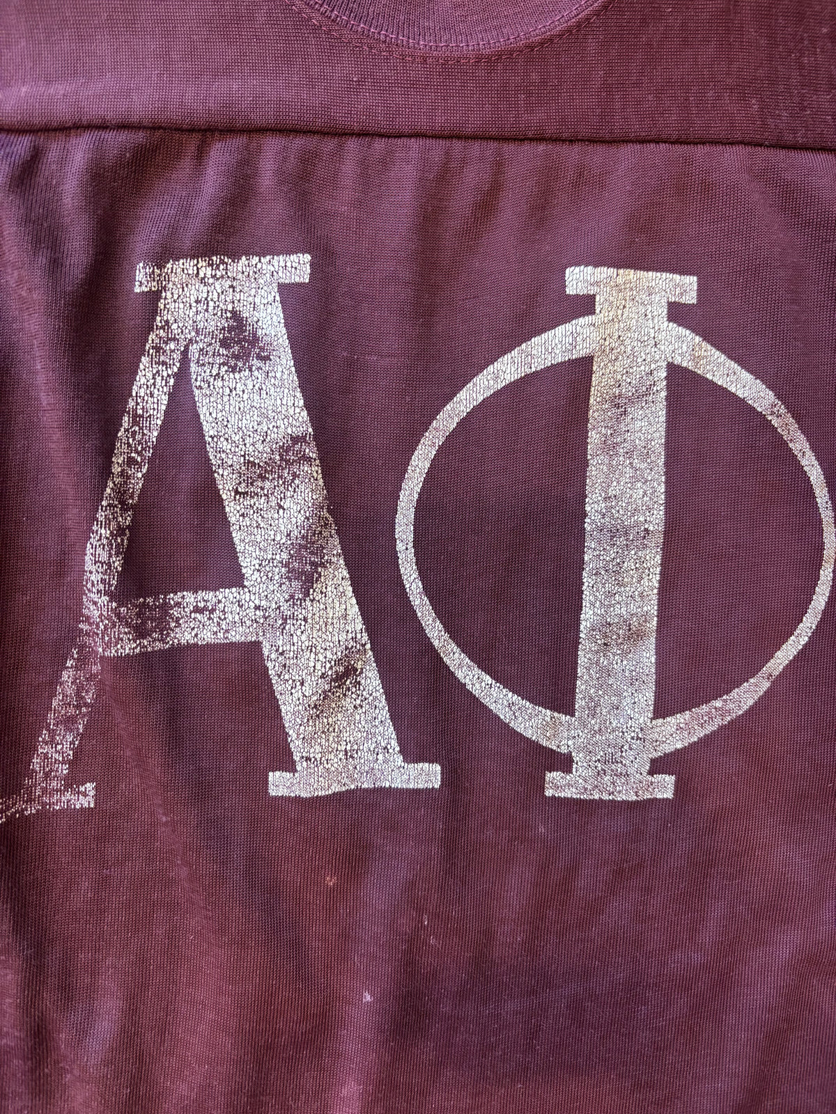 Vintage 1970s Burgundy Durene Fraternity Raglan Jersey Sz. M