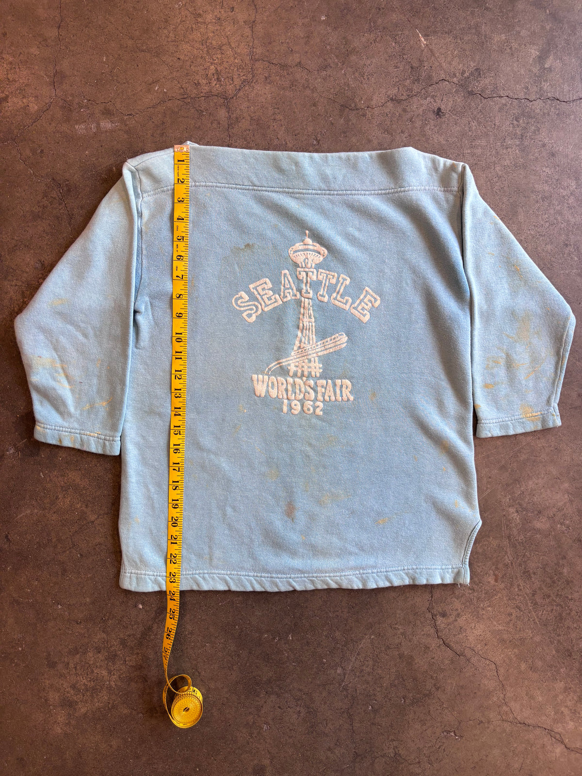 Vintage 1962 Seattle World's Fair Century 21 Exposition Boat Neck Sweatshirt Sz. L