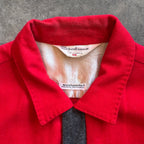 1950s CALIFORNIA SPORTSMAN Wool Red/Charcoal Button-Up Shirt Sz. L