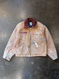 PAINTER | Vintage 1990s CARHARTT Brown Detroit Jacket Sz. L