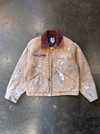 PAINTER | Vintage 1990s CARHARTT Brown Detroit Jacket Sz. L