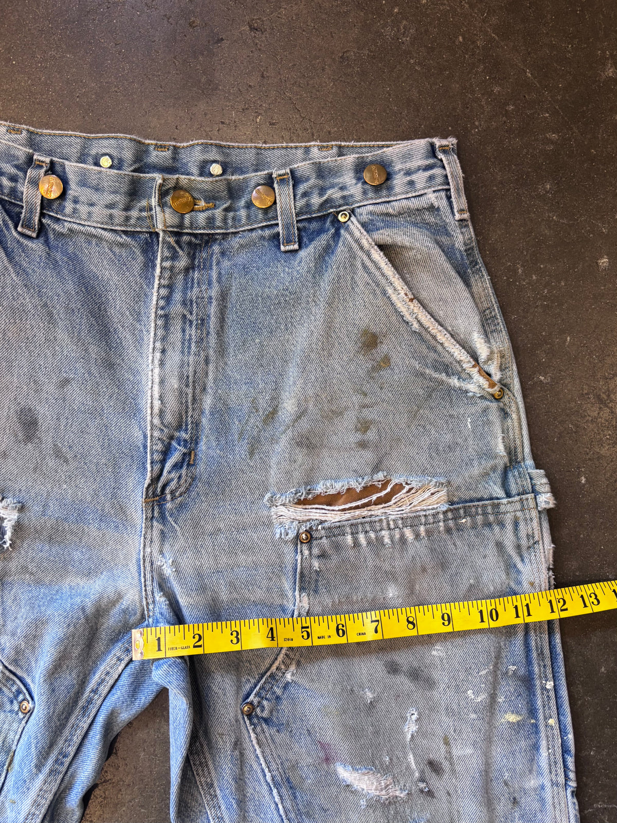 Vintage Distressed Denim Double Knee Carhartts Sz. 36"