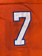 Vintage 1980s RAWLINGS Denver Broncos 'John Elway #7' Raglan Jersey T-Shirt Sz. L