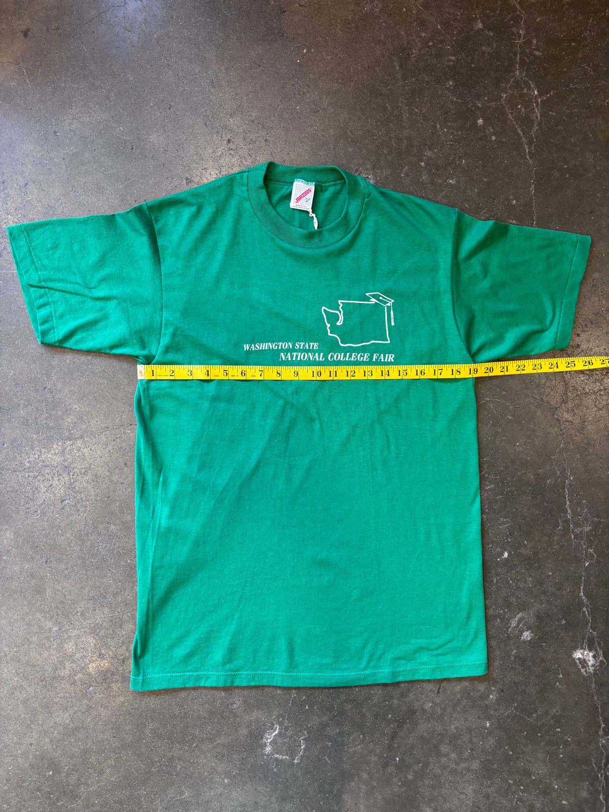Vintage 1990s Seattle National College Fair Green T-Shirt Sz. L