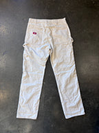 Vintage DICKIES Cream Carpenter Painter Pants Sz. 35" (Measured)