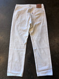 Vintage 1990s White LEVI 501 Denim Jeans Sz. 32" (Measured) | Made in USA
