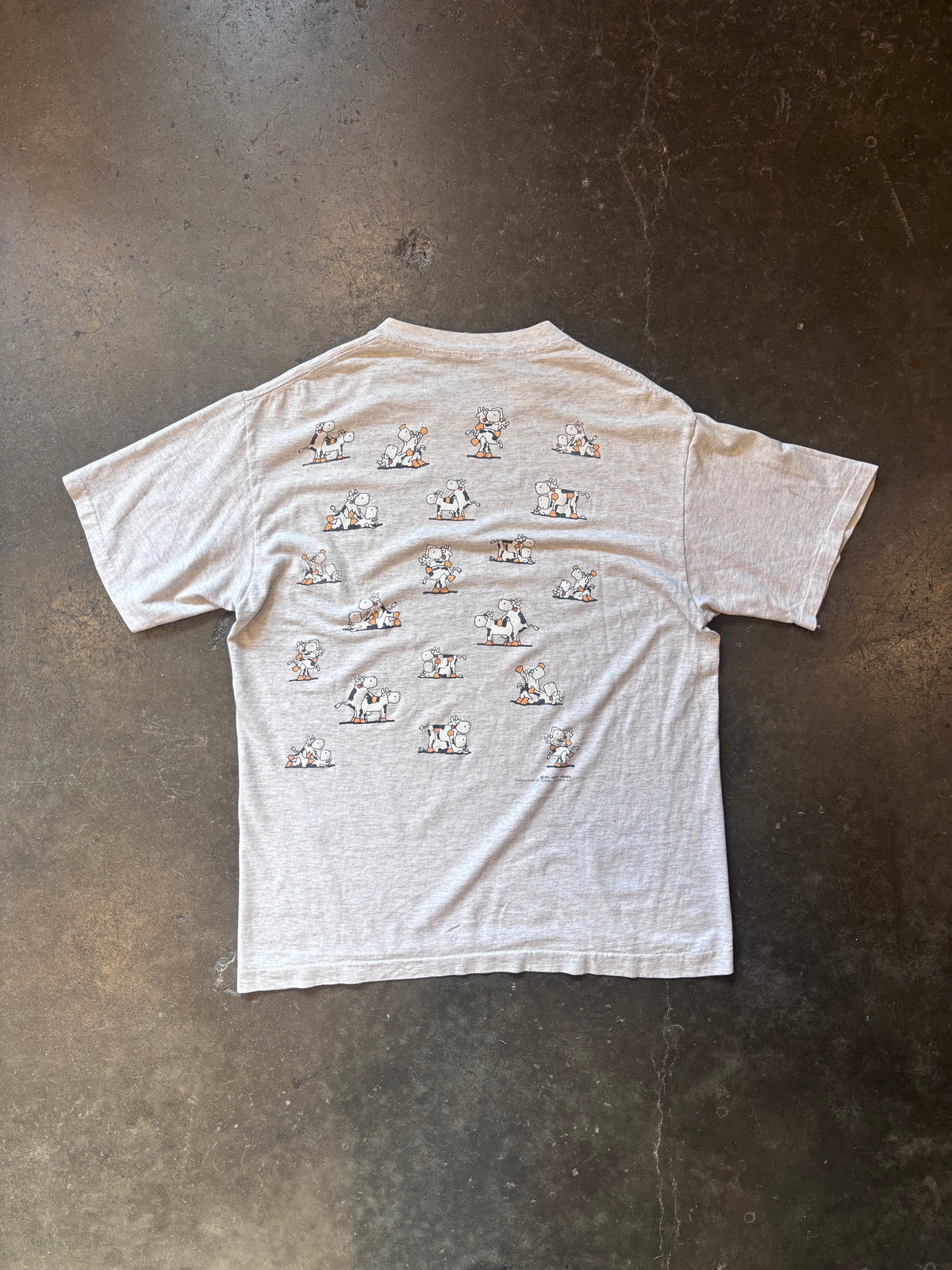 Vintage 1990s Raunchy Cow AOP T-Shirt Sz. L
