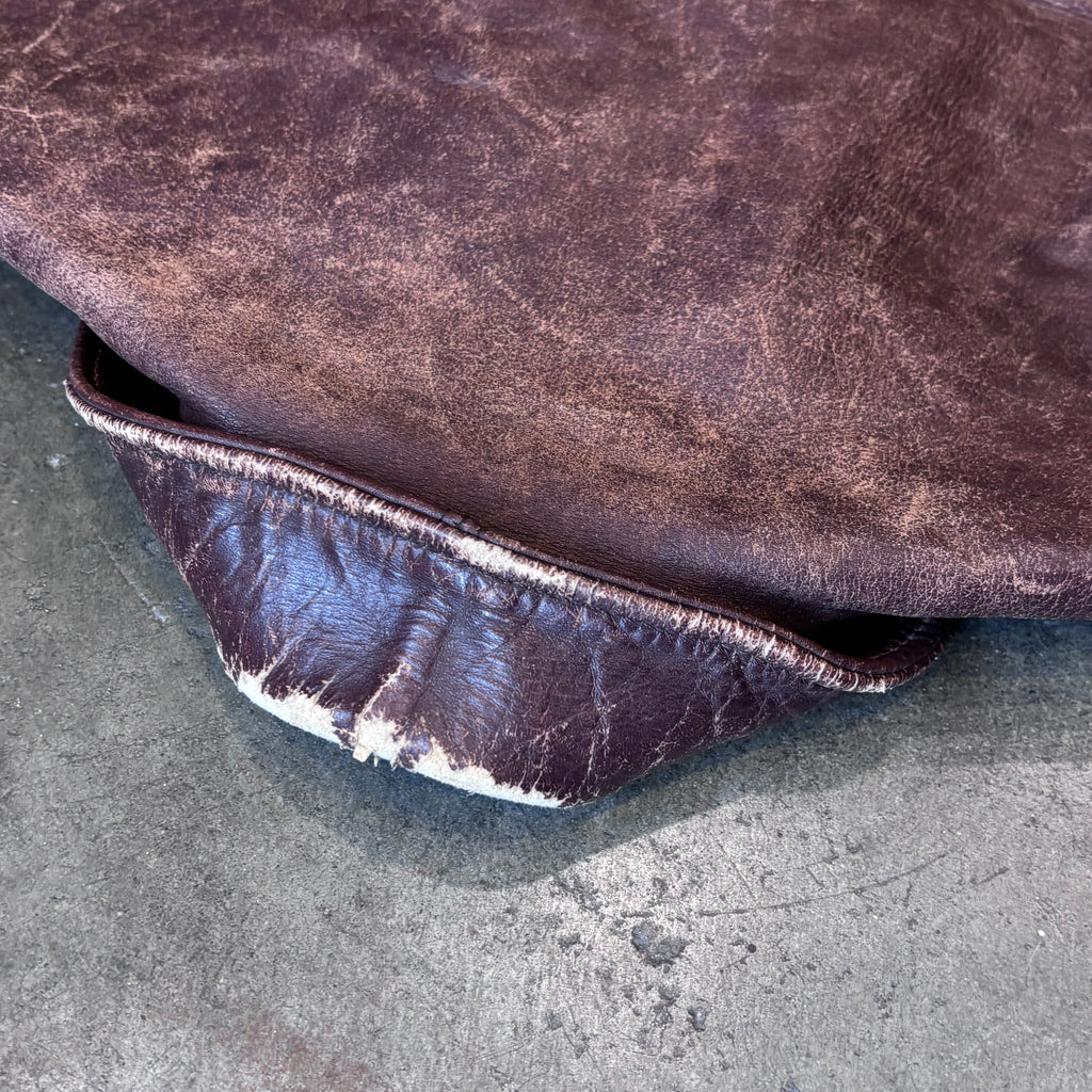 1950s A-2 Style Horsehide Leather Bomber Zip-Up Jacket Sz. M