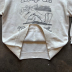 THRASHED | 1970s Robert Crumb "Keep on Truckin" Sweatshirt Sz. M