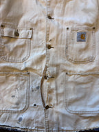 THRASHED | 1989 '100 YR. Anniversary' CARHARTT Chore Coat Sz. M