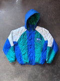Vintage 1990s Seattle Seahawks STARTER Quarter-Zip Parka Jacket Sz. XL
