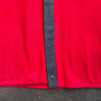 1950s CALIFORNIA SPORTSMAN Wool Red/Charcoal Button-Up Shirt Sz. L