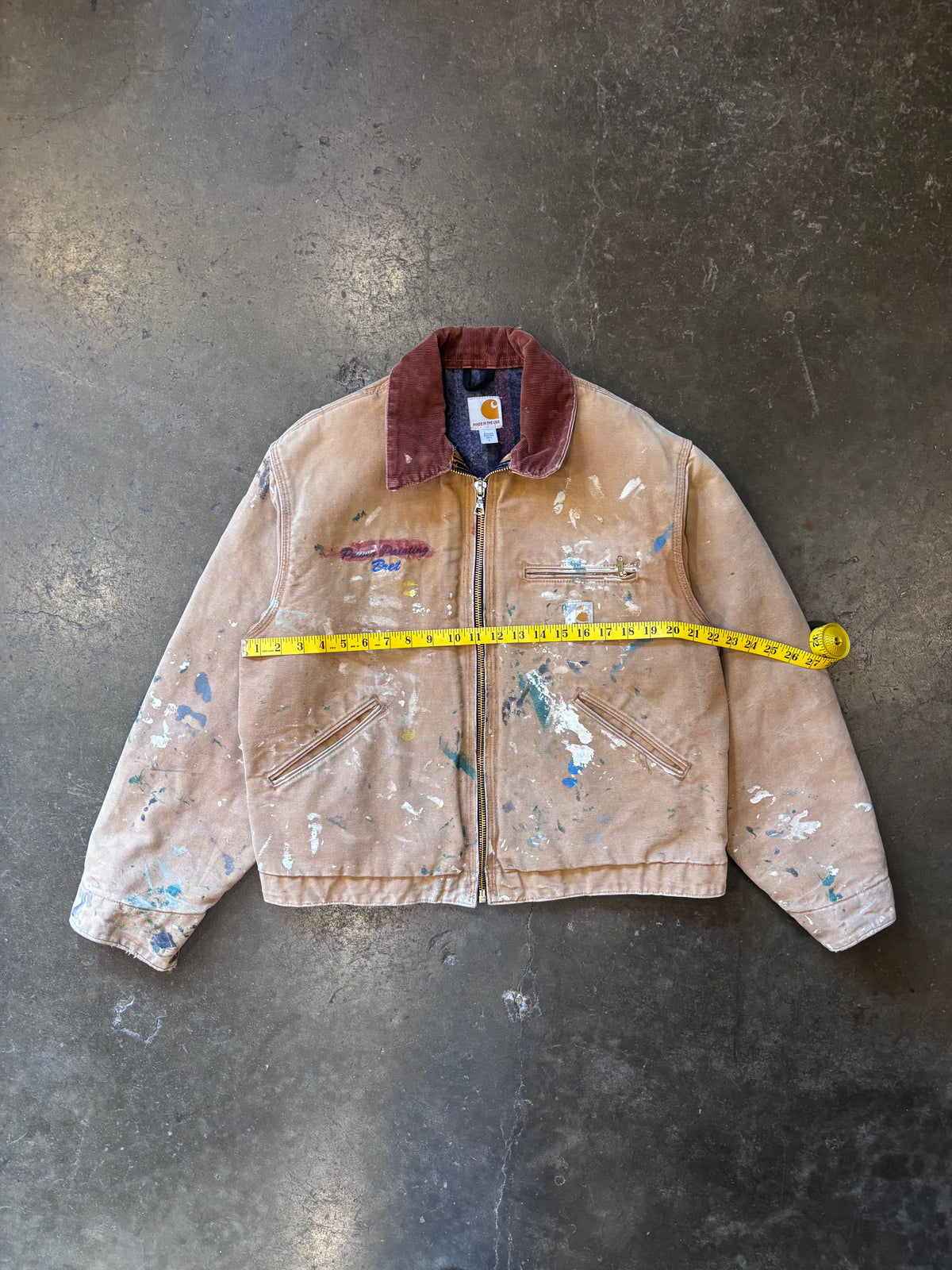 PAINTER | Vintage 1990s CARHARTT Brown Detroit Jacket Sz. L