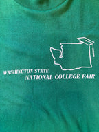 Vintage 1990s Seattle National College Fair Green T-Shirt Sz. L
