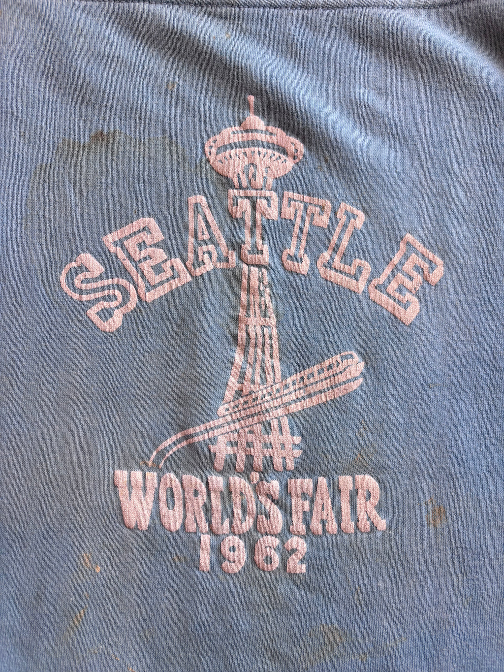 Vintage 1962 Seattle World's Fair Century 21 Exposition Boat Neck Sweatshirt Sz. L
