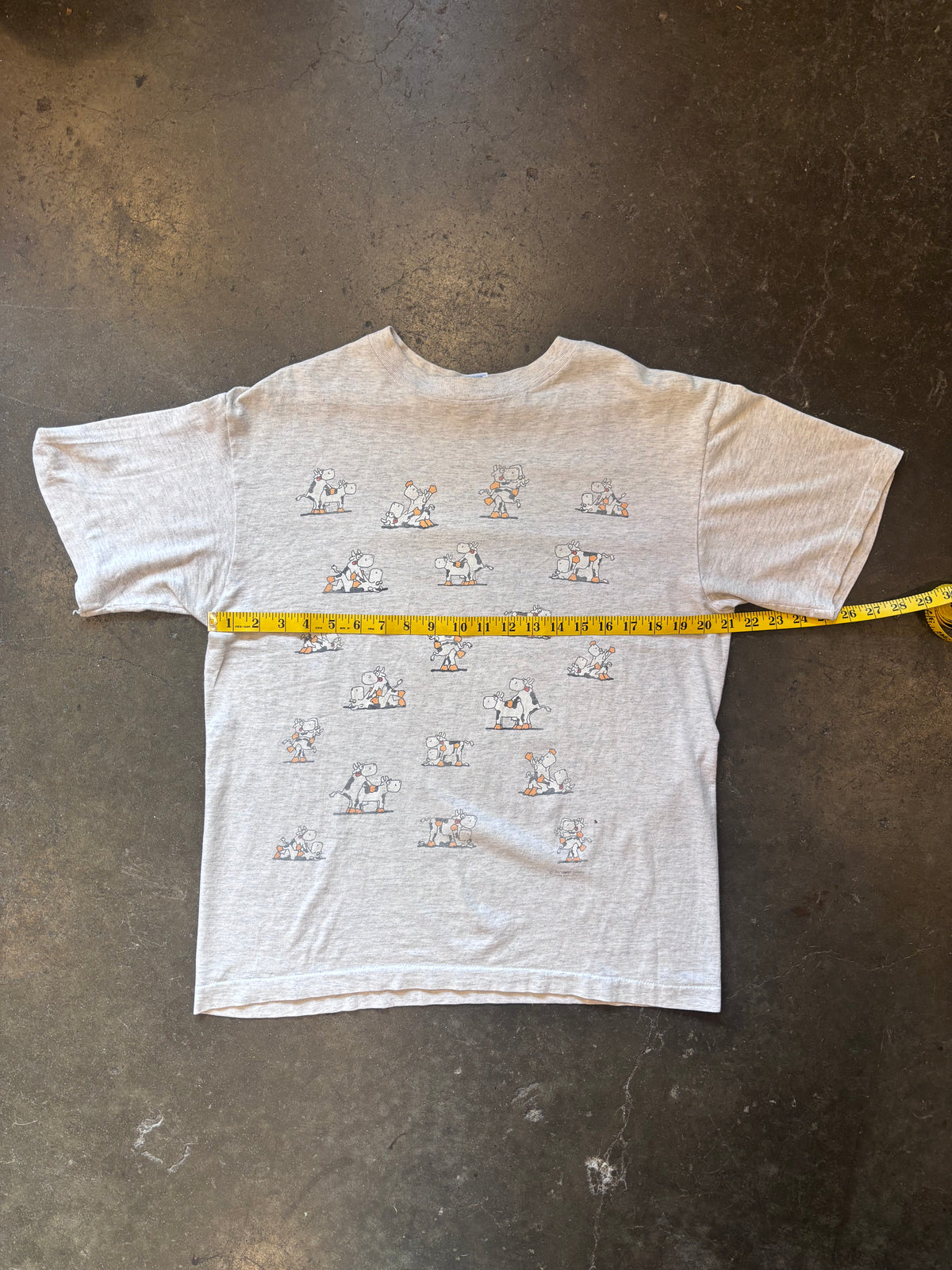 Vintage 1990s Raunchy Cow AOP T-Shirt Sz. L