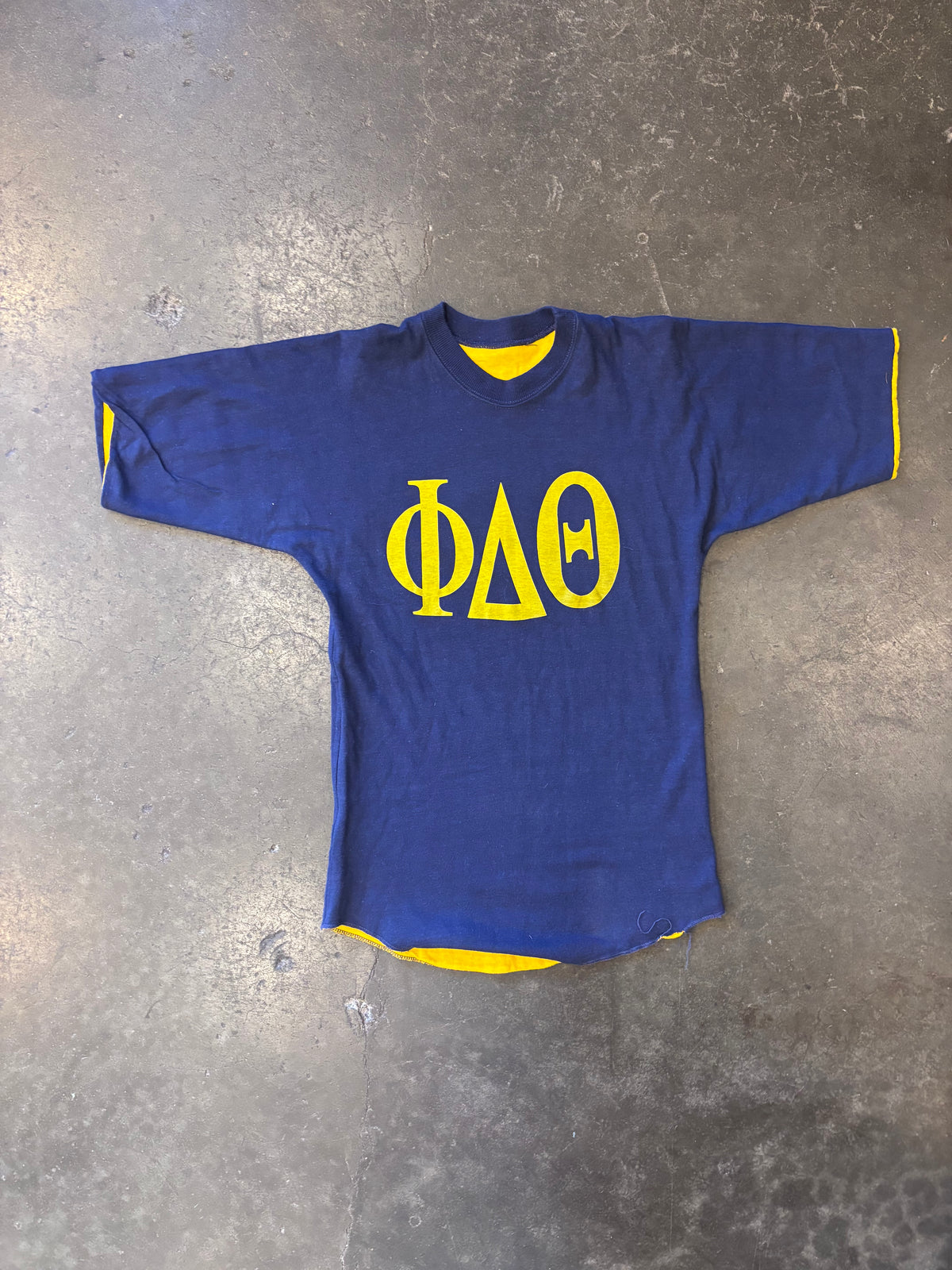 Vintage 1970s Two-Faced Fraternity Gym T-Shirt Sz. S