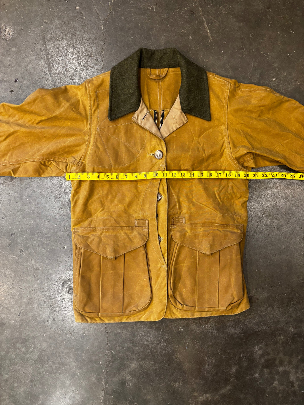 Vintage Y2K FILSON Half-Moon Tin Cloth Field Coat Sz. XS/S