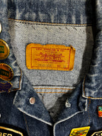 Vintage 1980s LEVI'S Motorcycle Club Denim Jacket Sz M