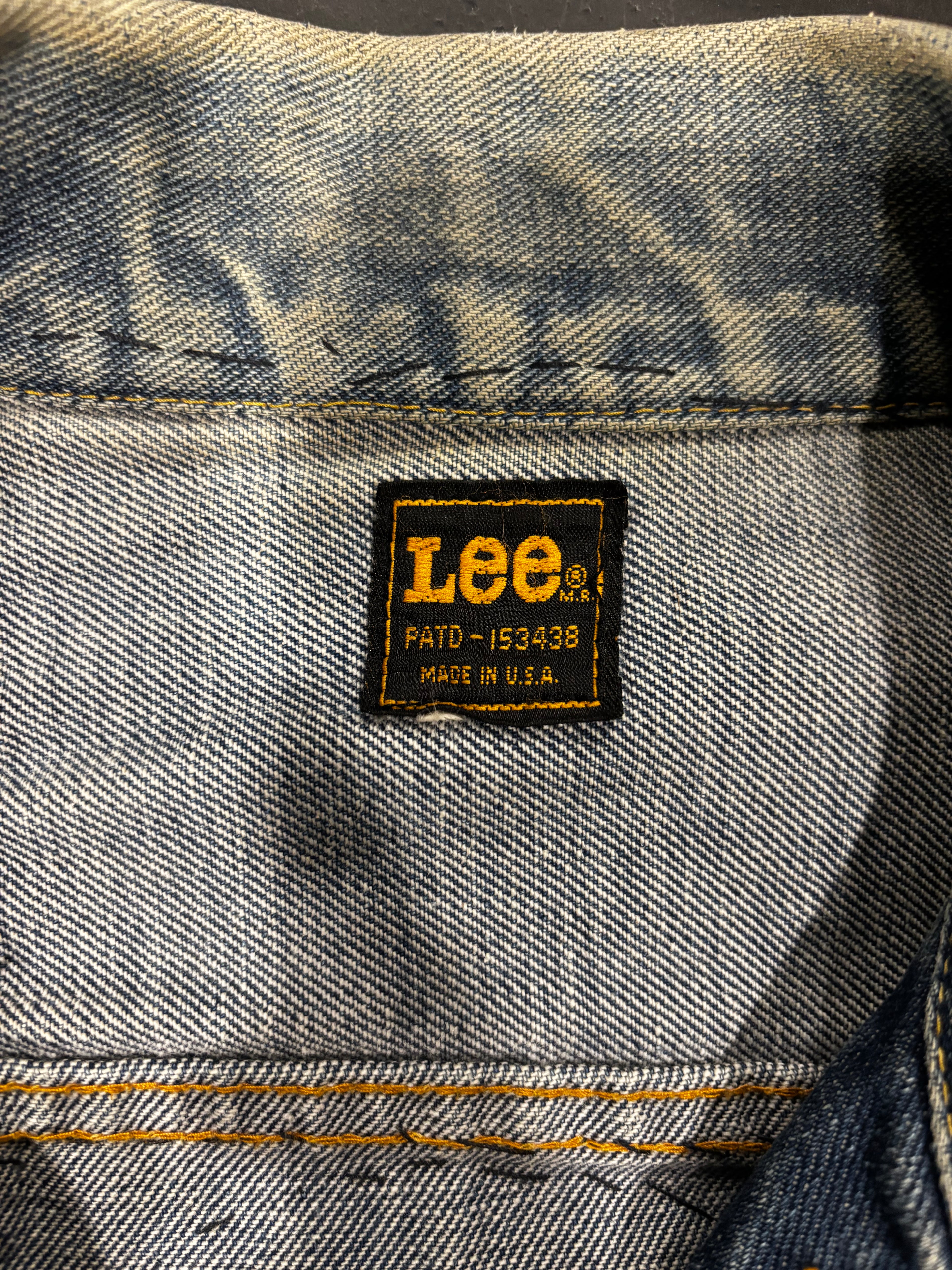 Vintage 1990s LEE Motorcycle Club Denim Jacket Sz