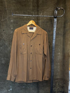Vintage 1950s PENDLETON Gabardine Loop Collar Button-Up Sz M