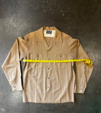 Vintage 1950s PENDLETON Gabardine Loop Collar Button-Up Sz M