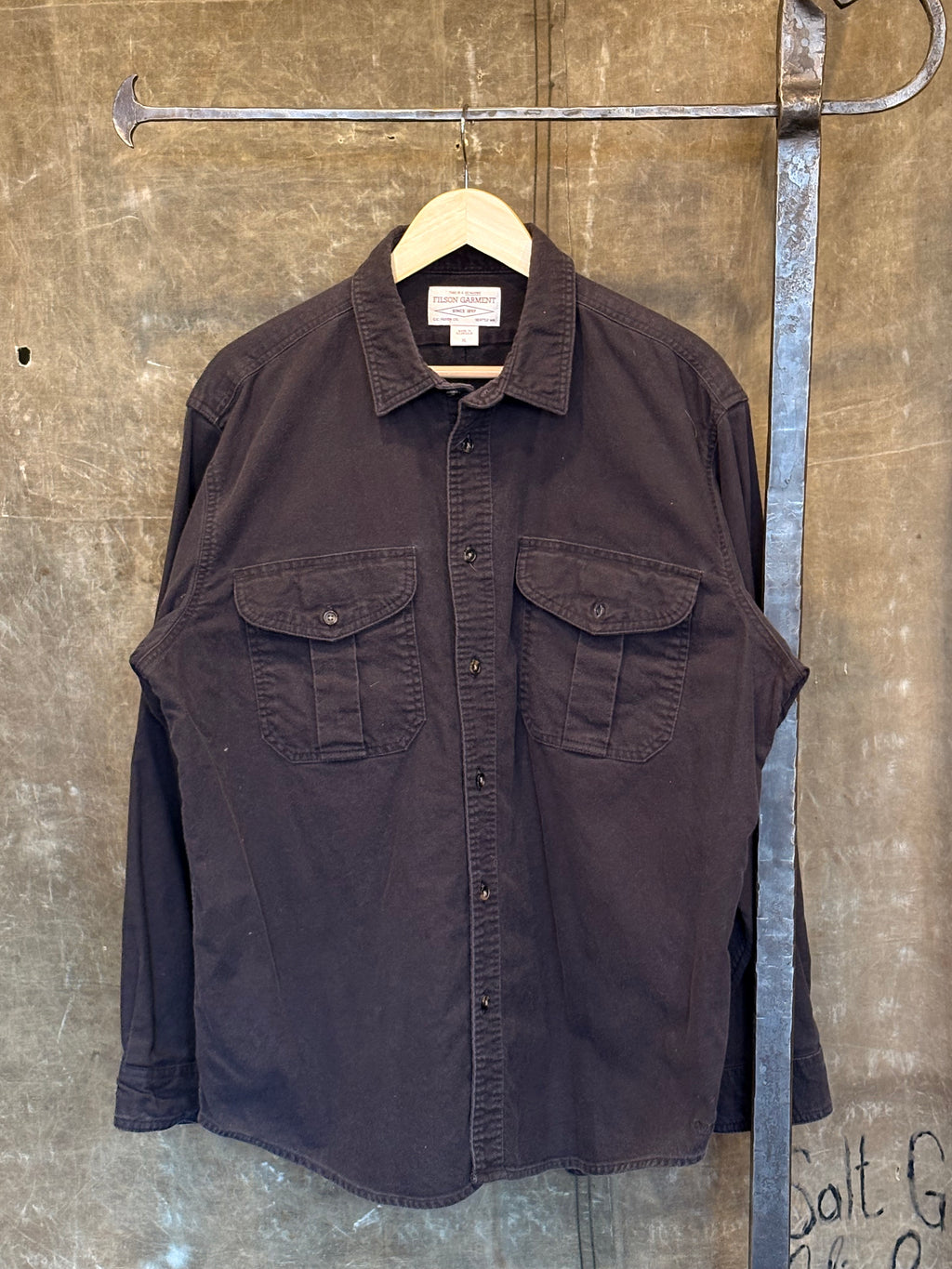 Vintage FILSON Black 'Alaskan Guide' Button-Up Shirt Sz. XL
