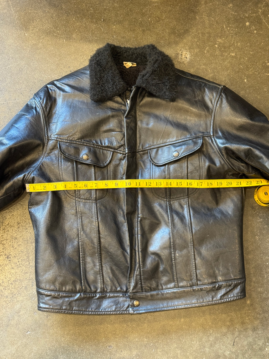 Vintage 1960s PARR OF ARIZONA Black Leather Bomber Jacket Sz. L | Made in USA
