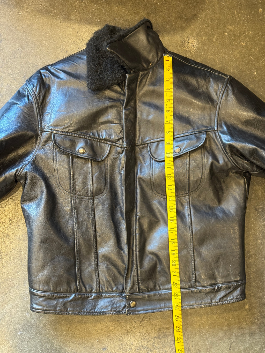 Vintage 1960s PARR OF ARIZONA Black Leather Bomber Jacket Sz. L | Made in USA