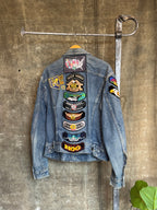 Vintage 1990s LEE Motorcycle Club Denim Jacket Sz