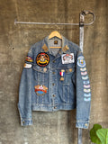 Vintage 1990s LEE Motorcycle Club Denim Jacket Sz