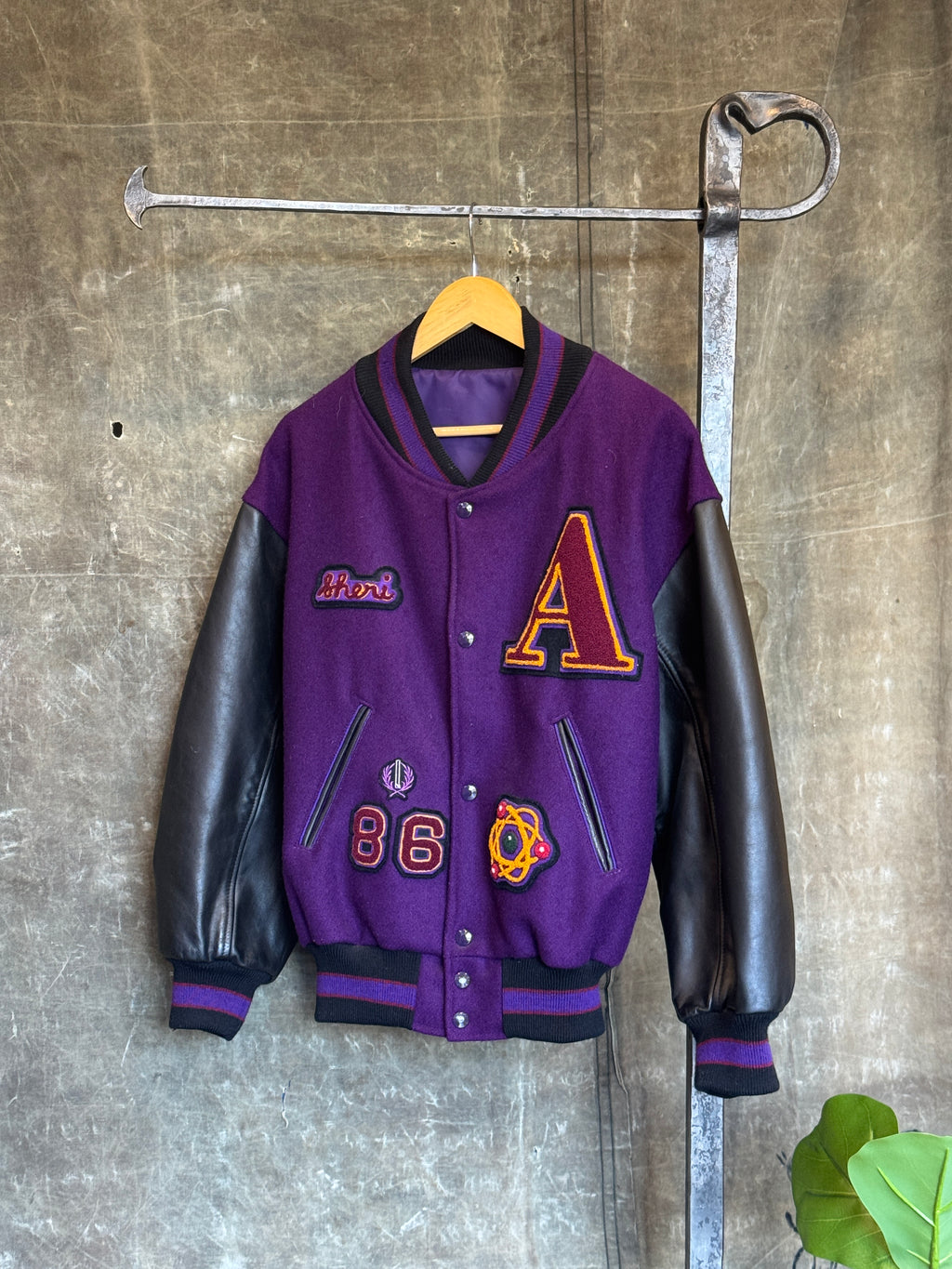 Vintage 1980s ALDUS ENGINEERING Varsity Jacket Sz. S