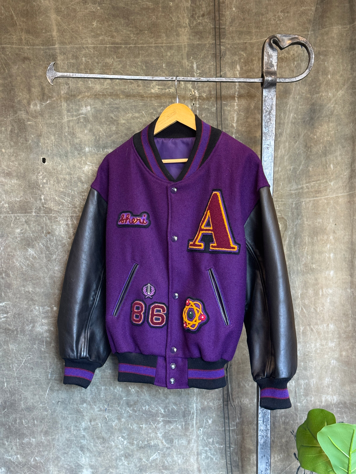 Vintage 1980s ALDUS ENGINEERING Varsity Jacket Sz. S