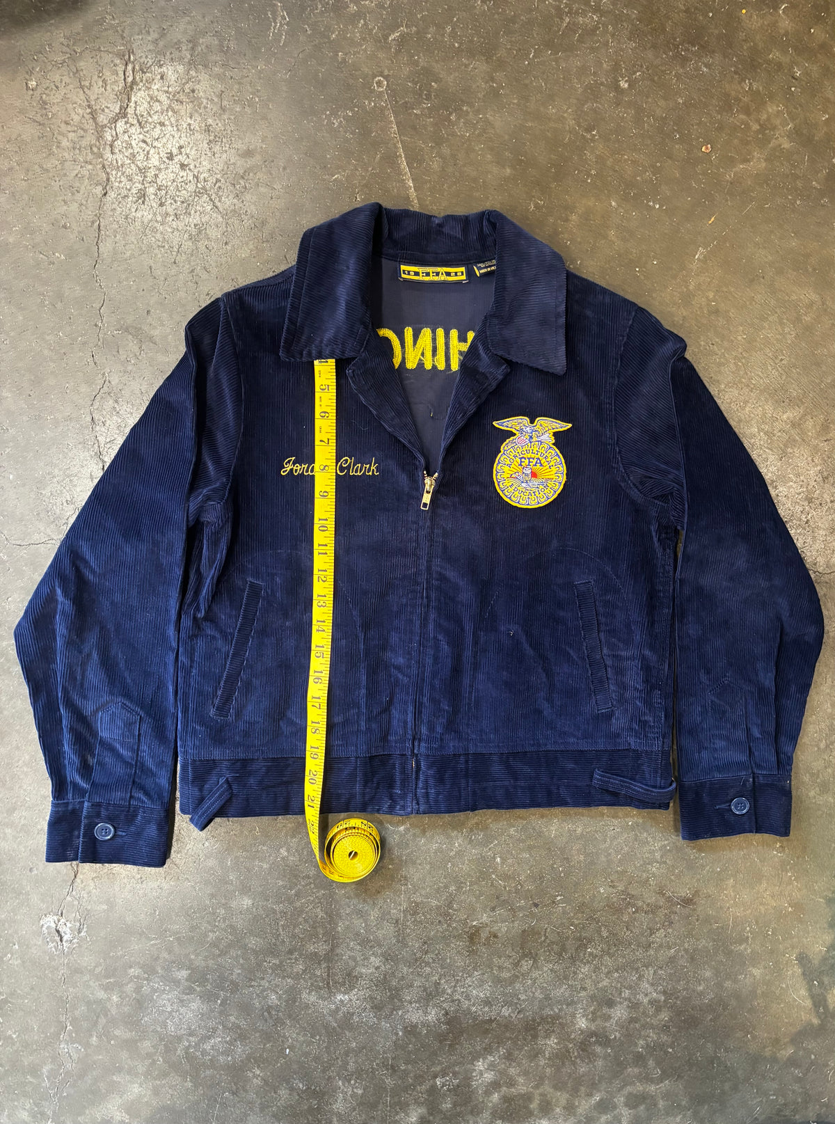 Vintage Y2K FFA 'Odessa, WA' Corduroy Jacket Sz. 36 (S)