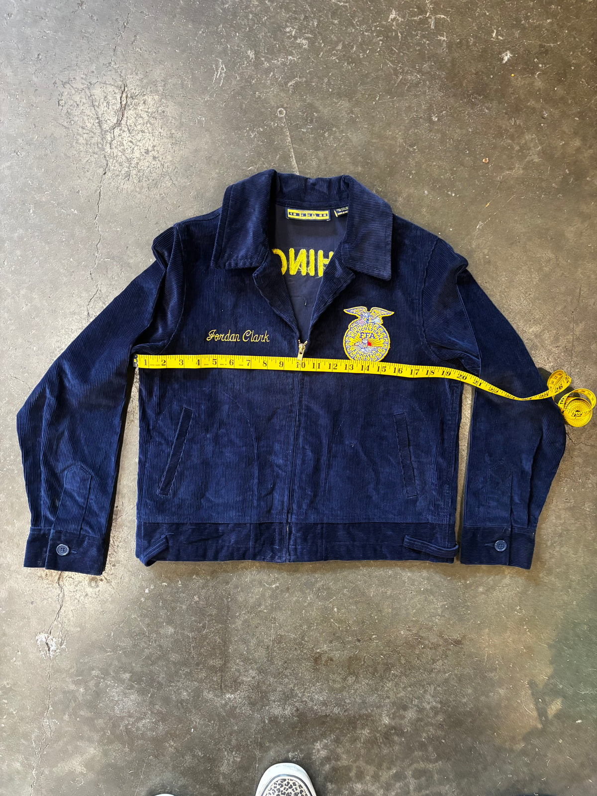 Vintage Y2K FFA 'Odessa, WA' Corduroy Jacket Sz. 36 (S)