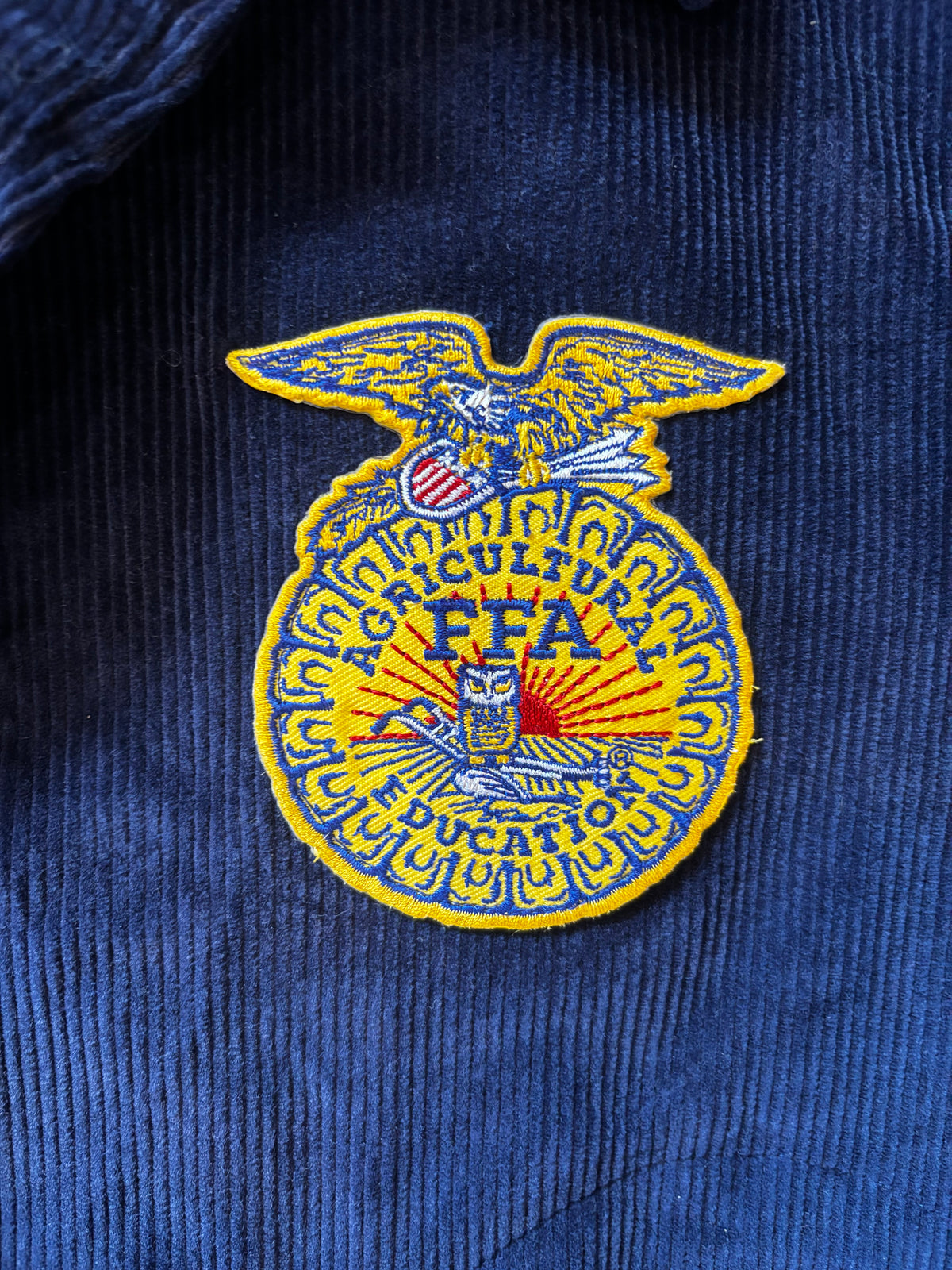 Vintage Y2K FFA 'Odessa, WA' Corduroy Jacket Sz. 36 (S)