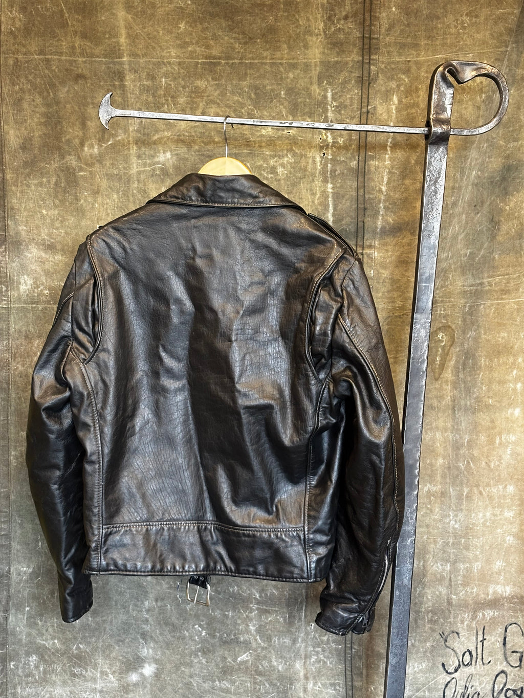 Vintage 1960s EXCELLED LEATHER Motorcycle Jacket Sz. 42(T)