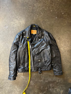 Vintage 1960s EXCELLED LEATHER Motorcycle Jacket Sz. 42(T)