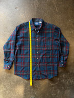 Vintage 1970s PENDLETON Wool Loop Collar Board Shirt Sz L