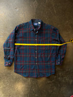 Vintage 1970s PENDLETON Wool Loop Collar Board Shirt Sz L