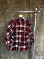 Vintage 1980s PENDLETON Wool Loop Collar Board Shirt Sz XL