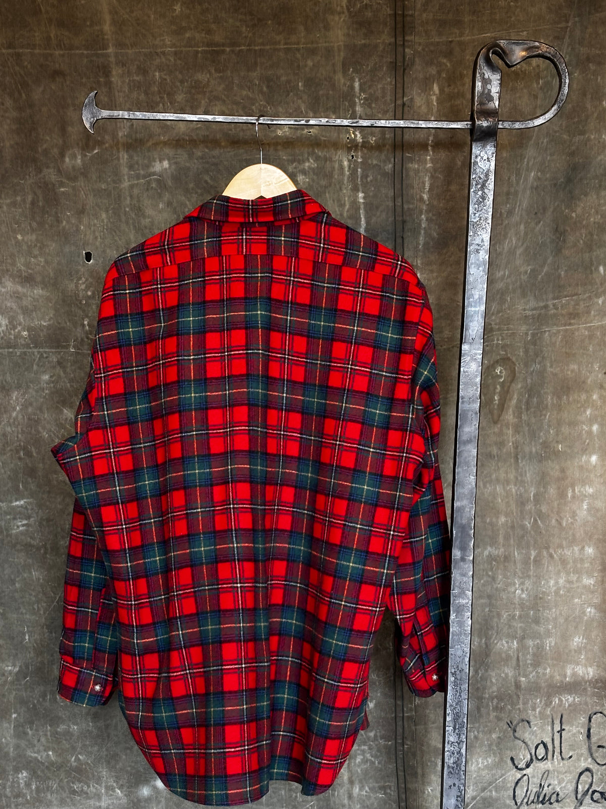 Vintage Wool PENDLETON Plaid Flannel Sz XL