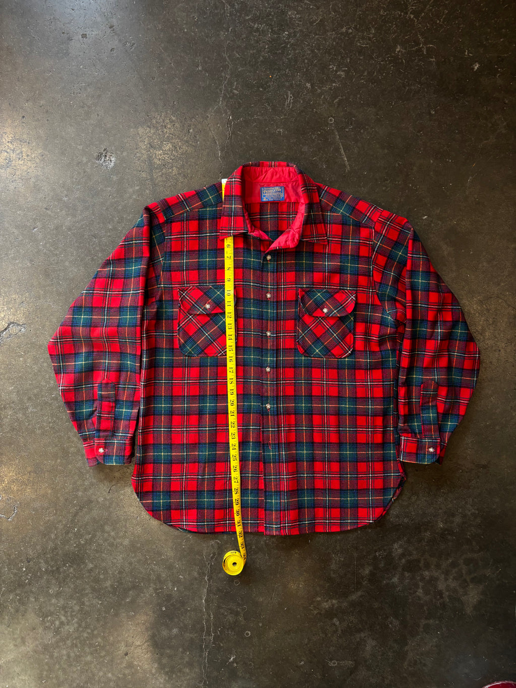 Vintage Wool PENDLETON Plaid Flannel Sz XL