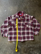 Vintage 1980s PENDLETON Wool Loop Collar Board Shirt Sz XL